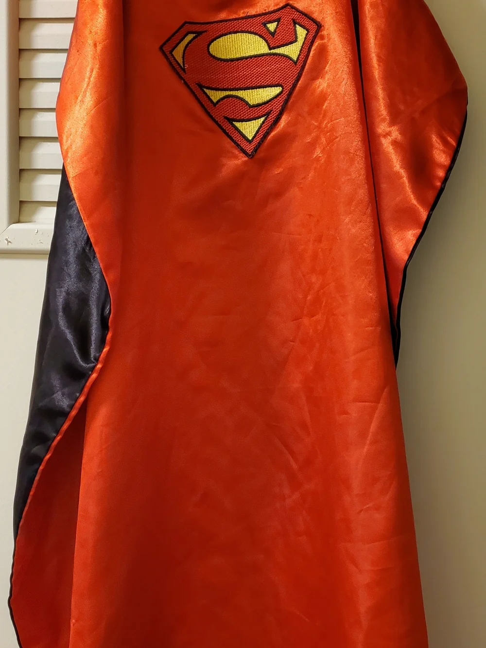 DC Comics Black and Red Batman Cape with Yellow Emblem